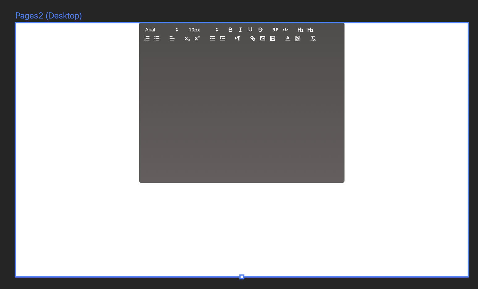 Rich text editor