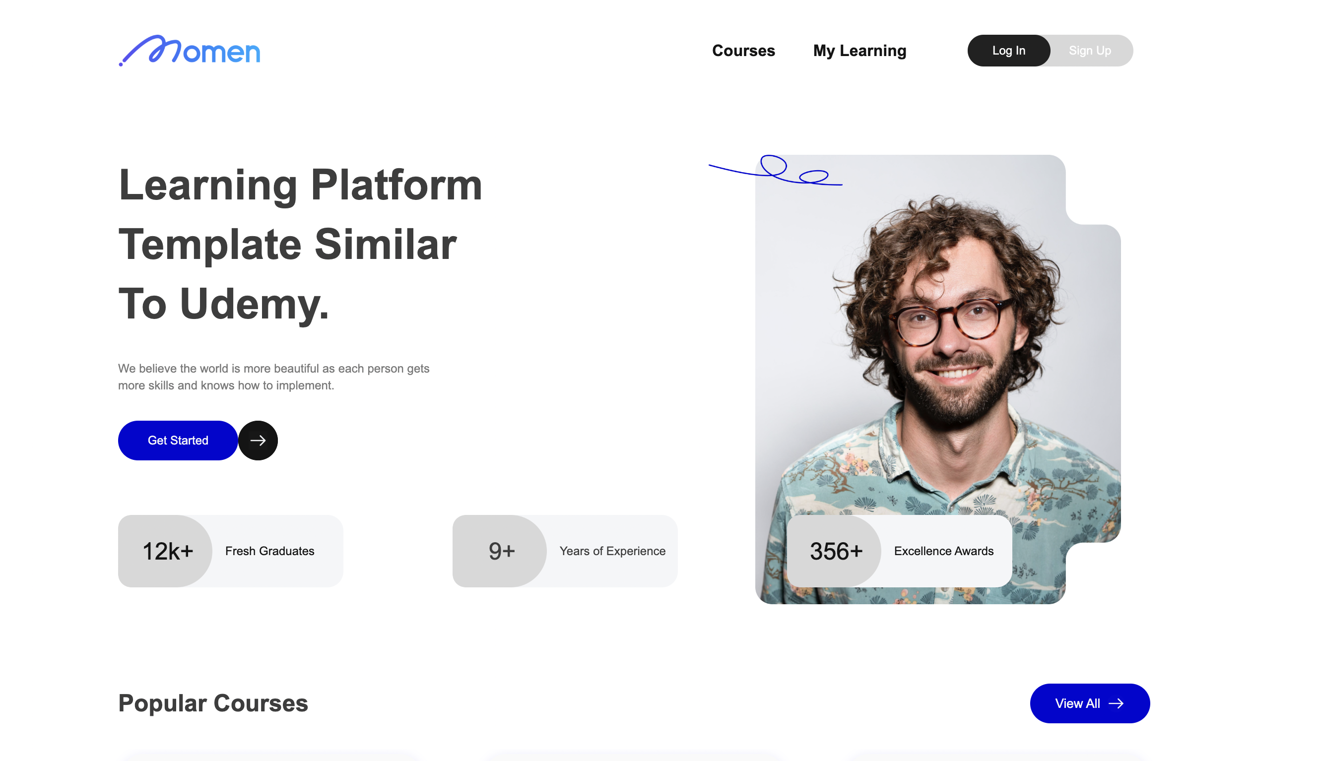 Homepage example 1