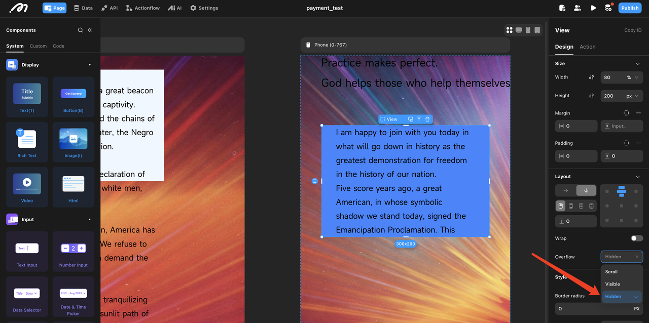Text overflow issue and solution