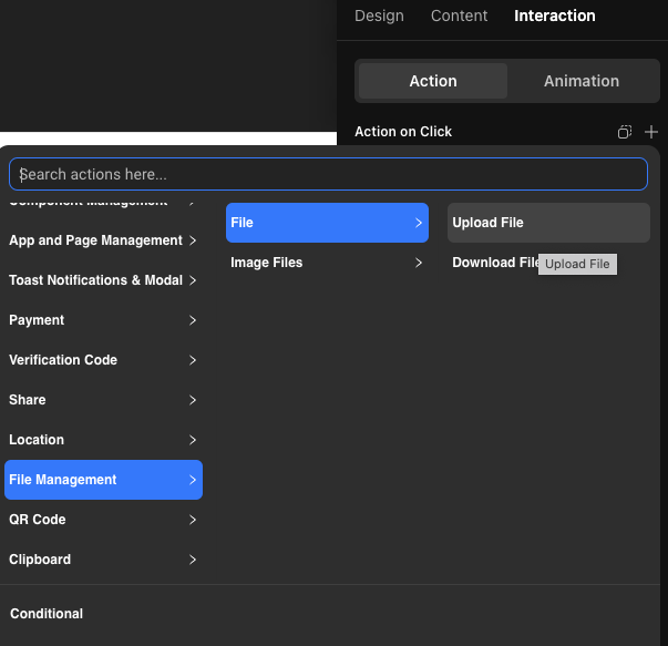Add file variable