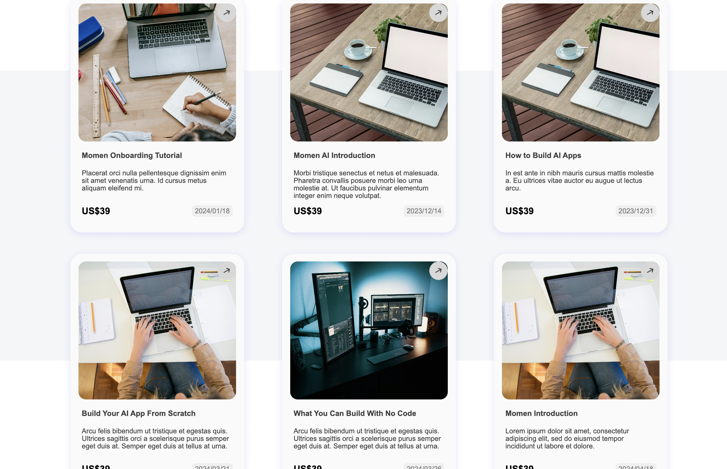 Homepage example 2