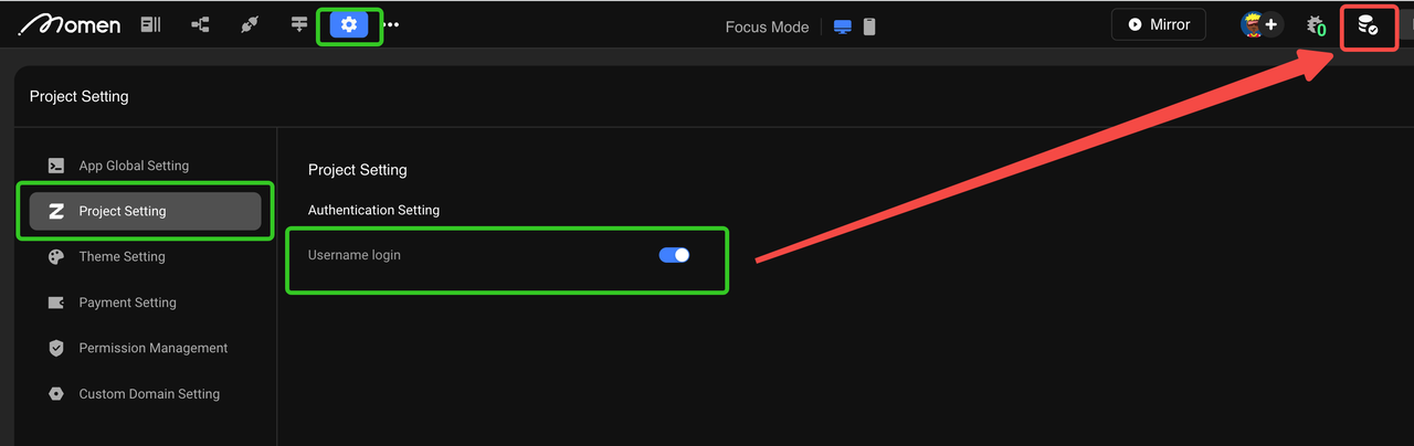 Enable user login