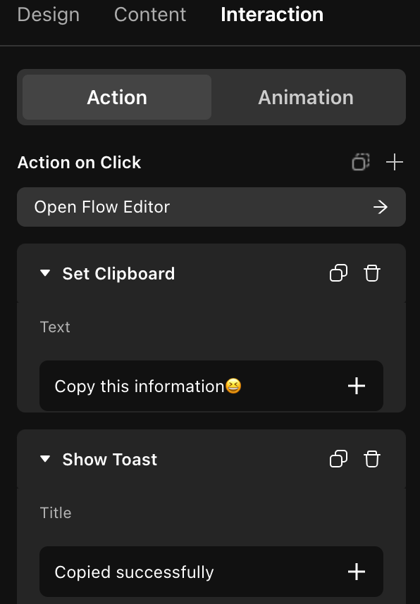 Copy to clipboard example