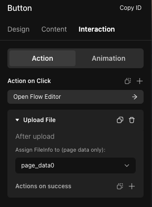 Assign uploaded file