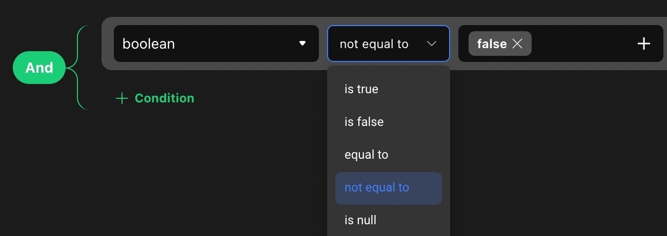 Conditional configuration