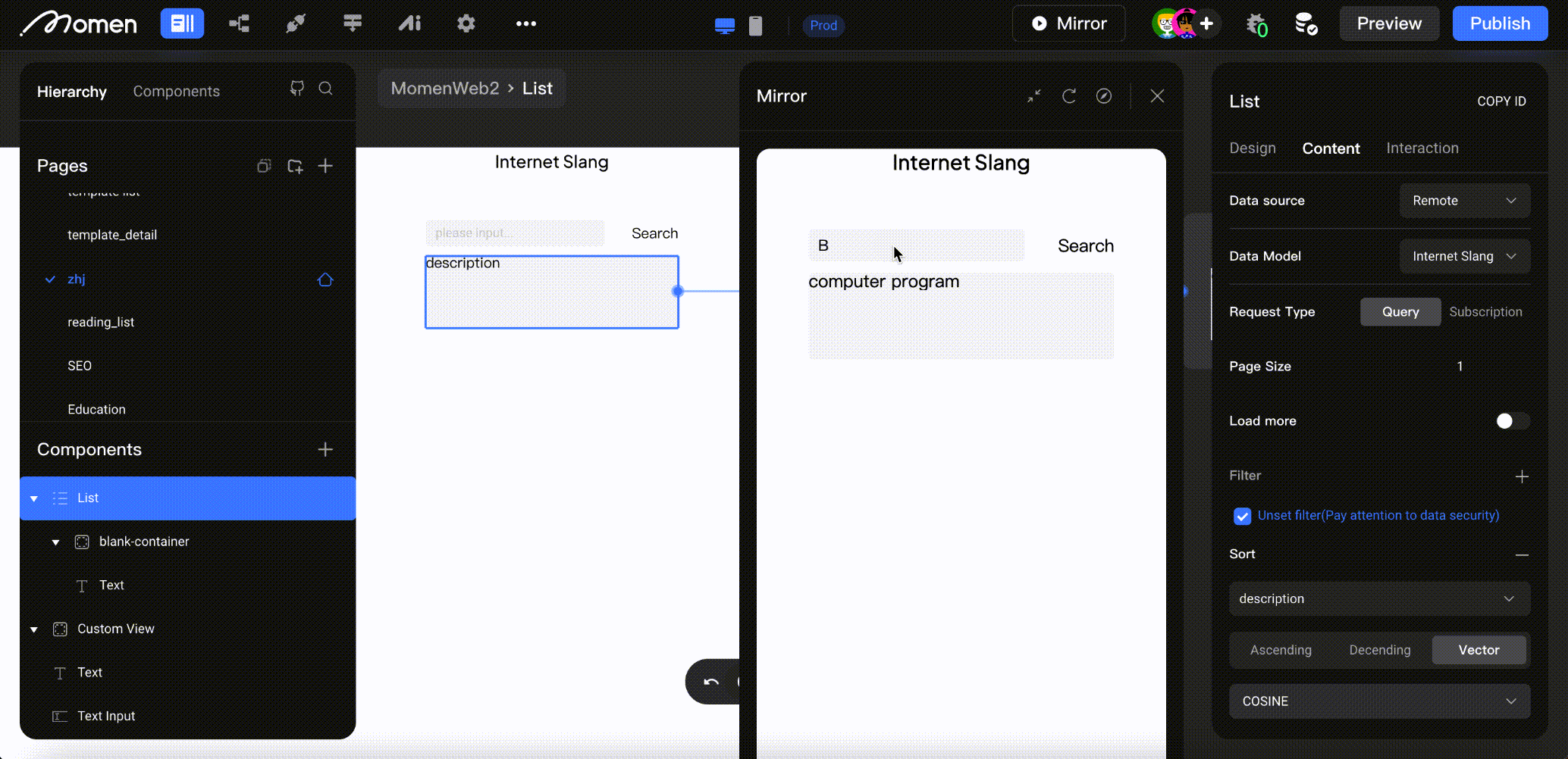 The case of semantic search