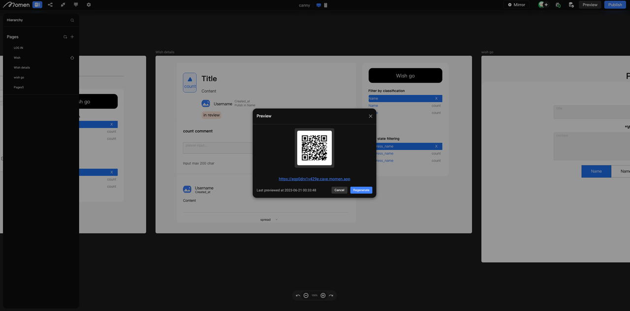 Successful Pre-release, Publish Button Activated