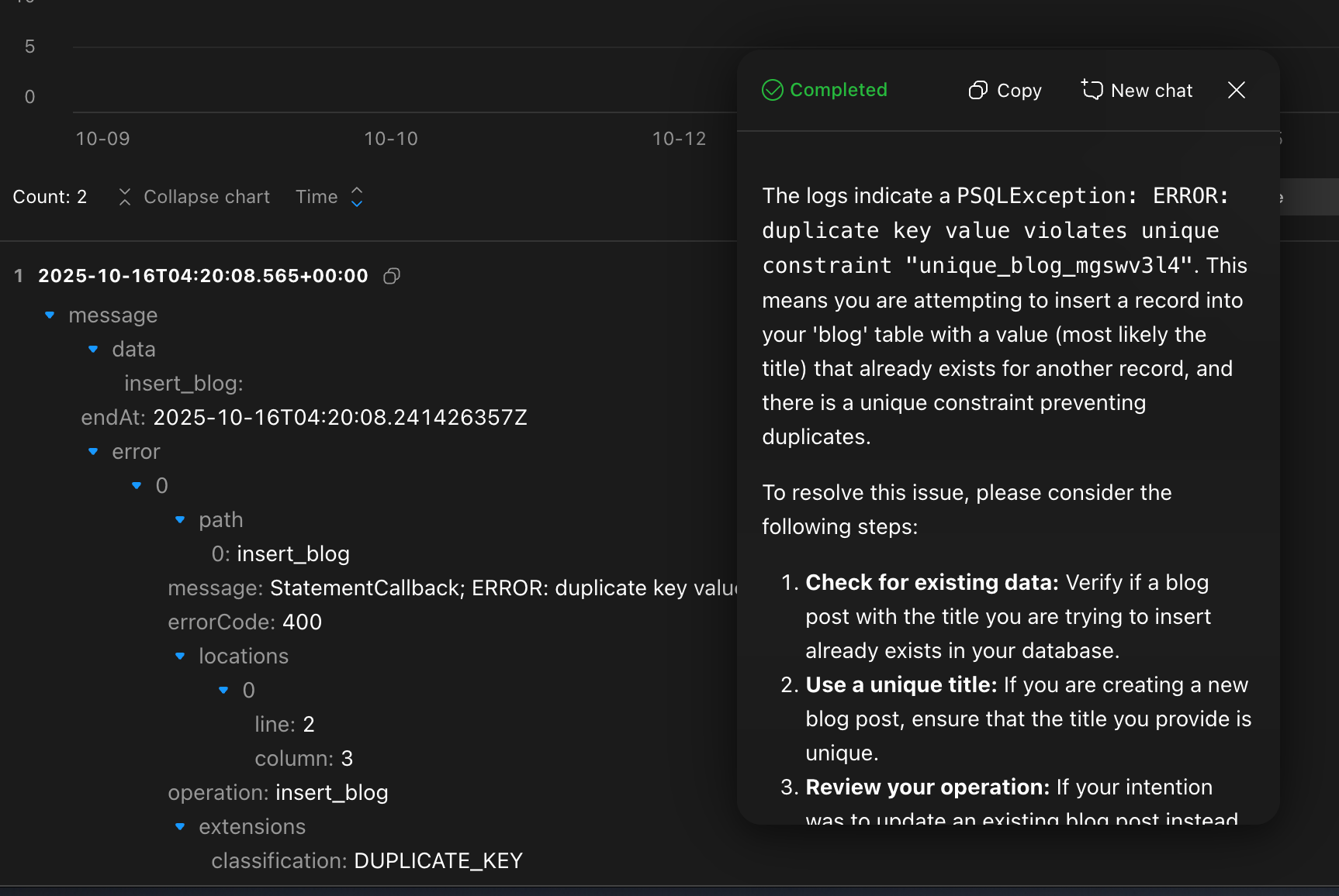 AI Log Assistant
