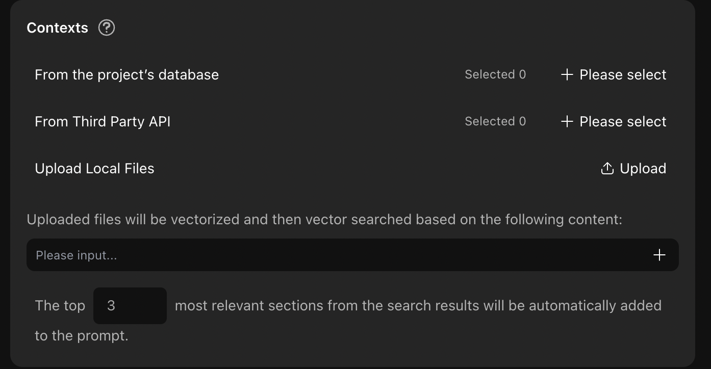 Context configuration