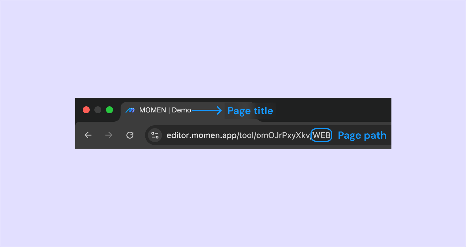 Page title and path configuration