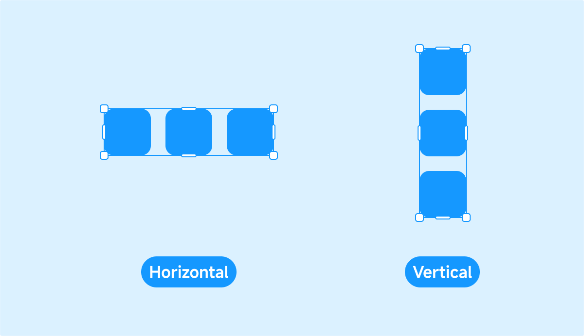 Vertical layout direction