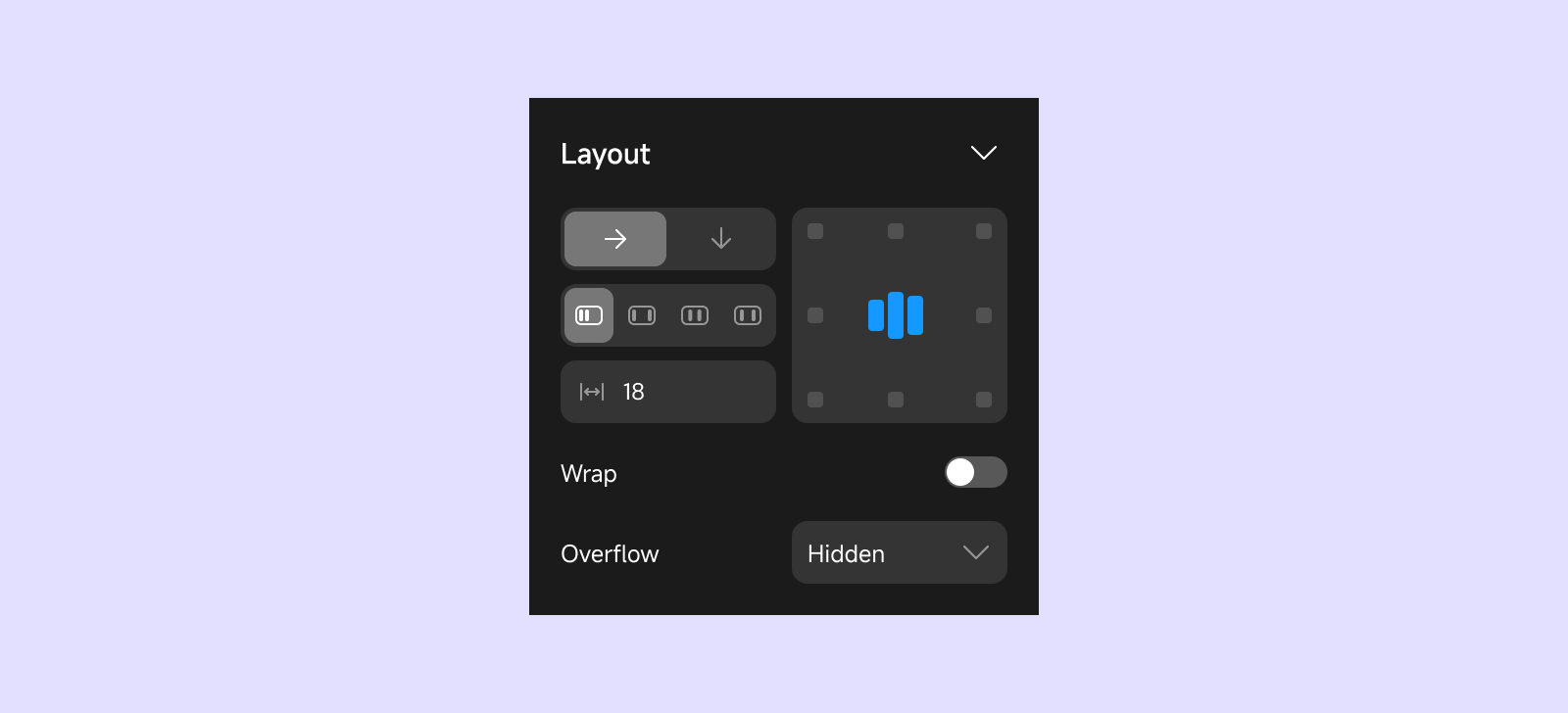 Layout configuration section