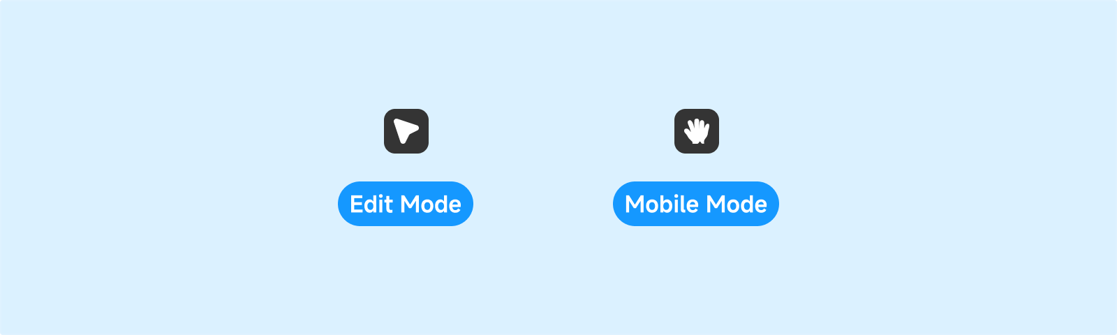 Canvas mode selection