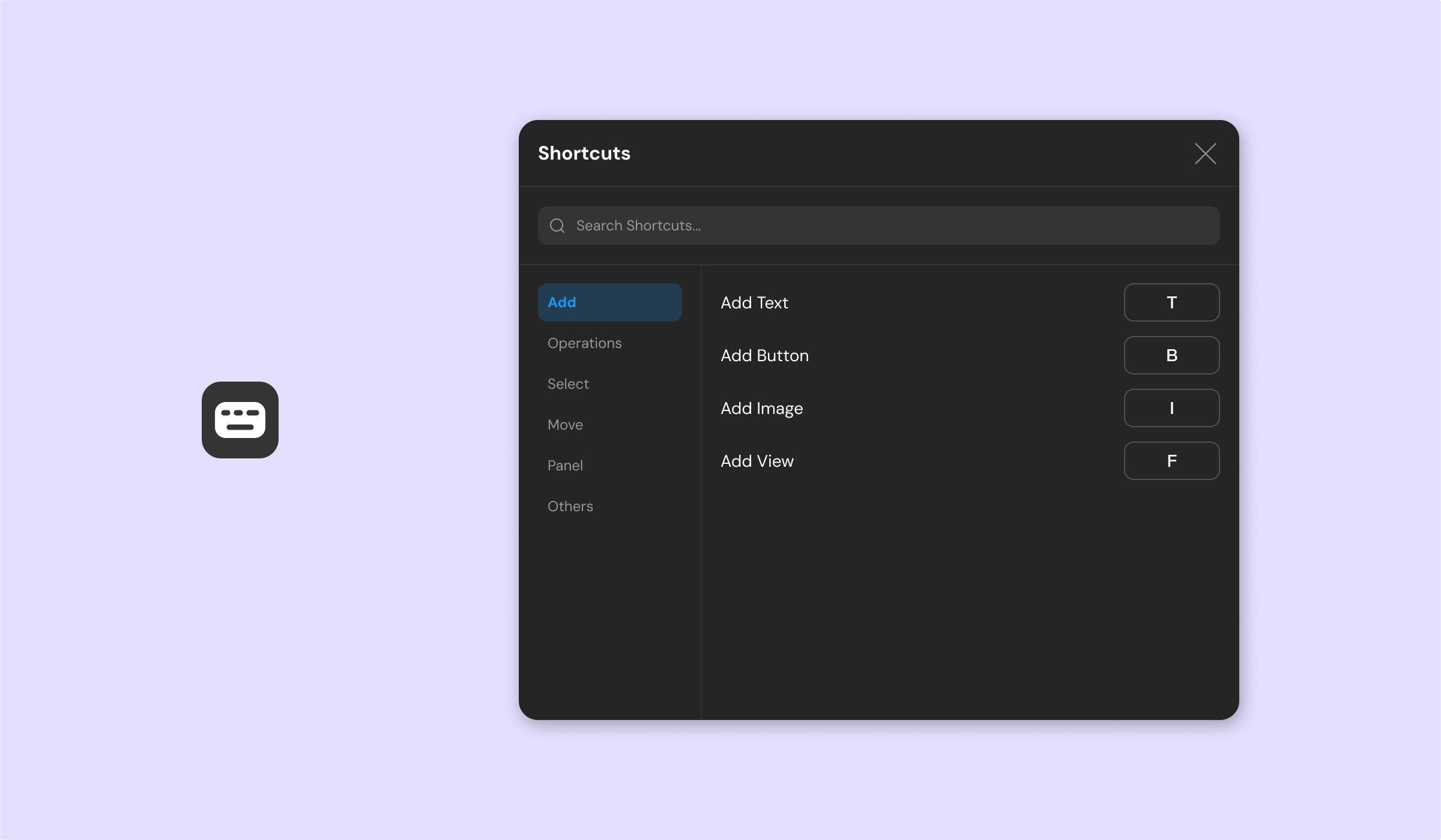 Shortcuts icon