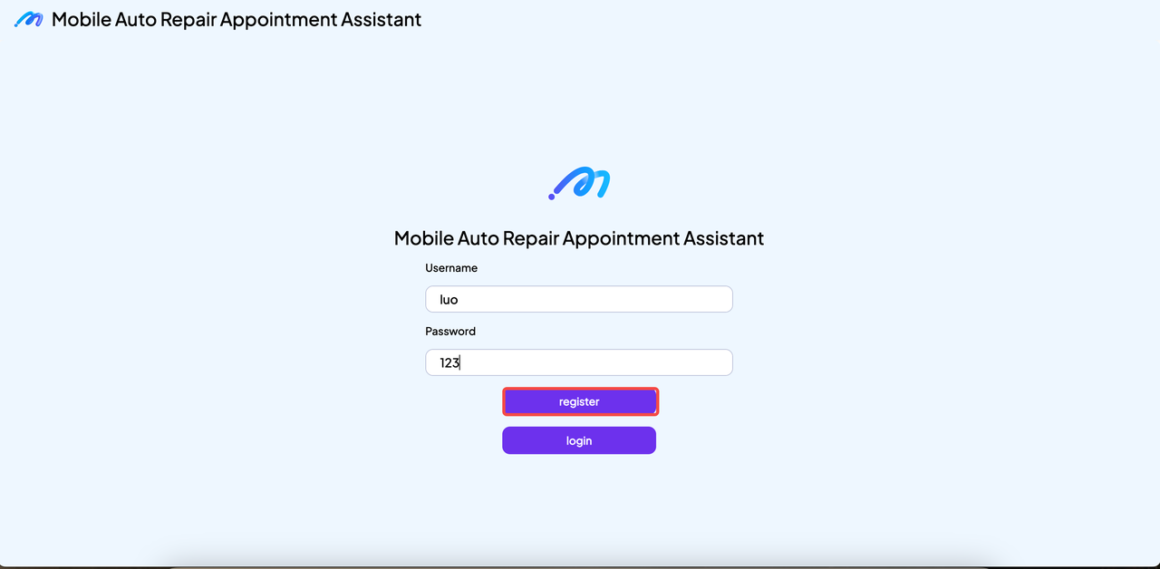 Register new account