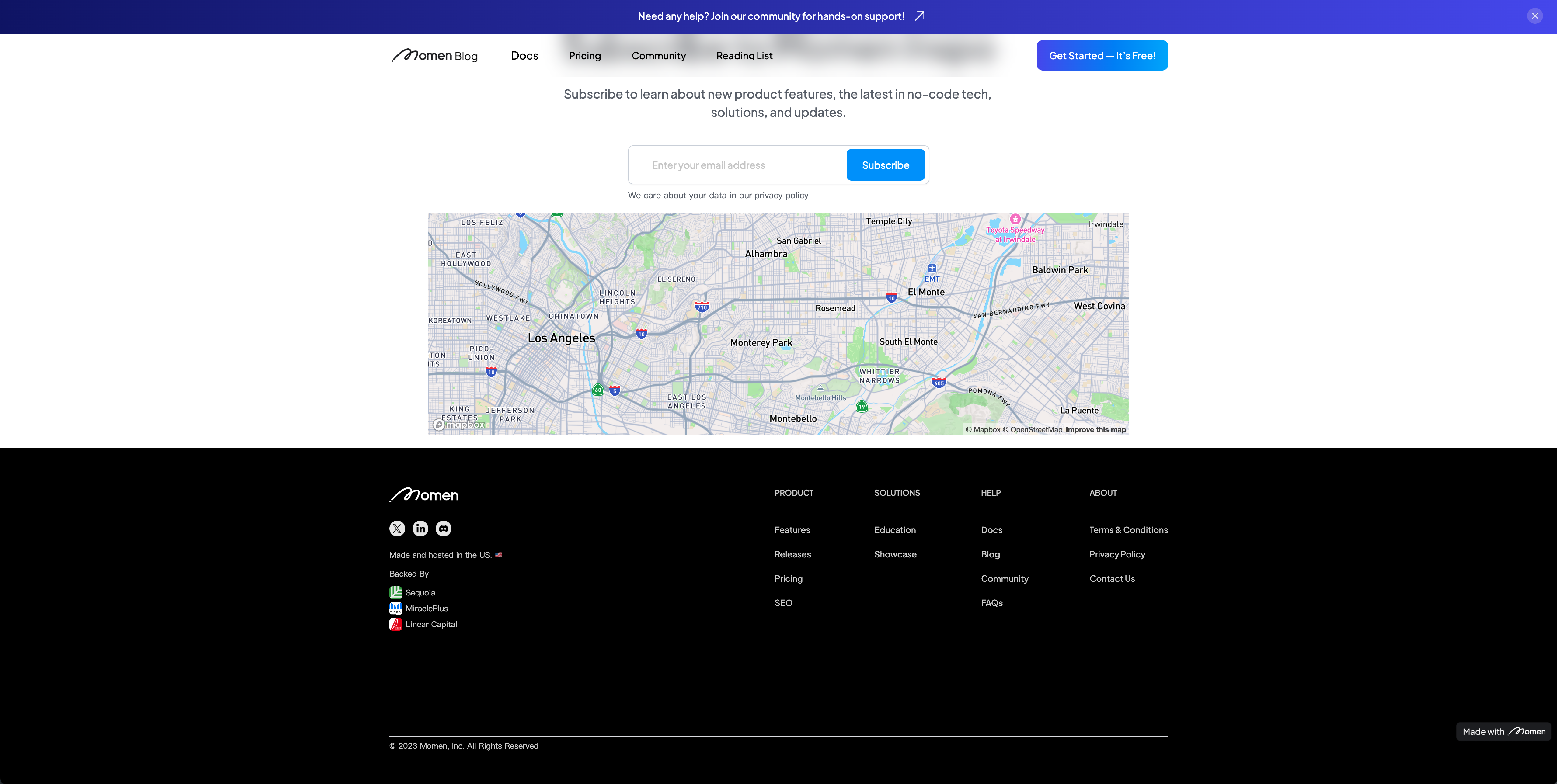 Map component example