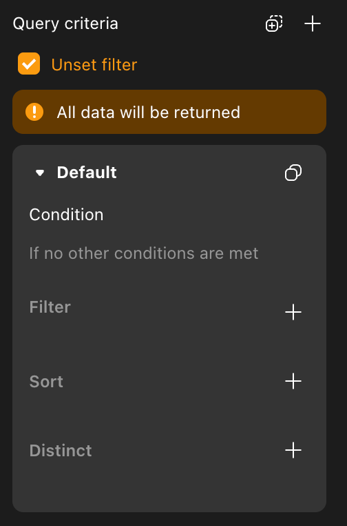 Data filtering demo