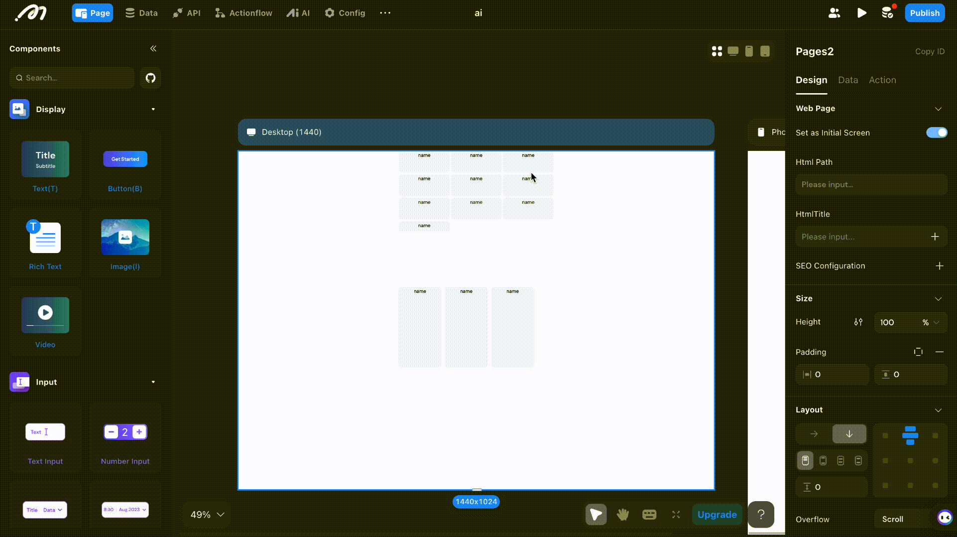 Spacing configuration demo