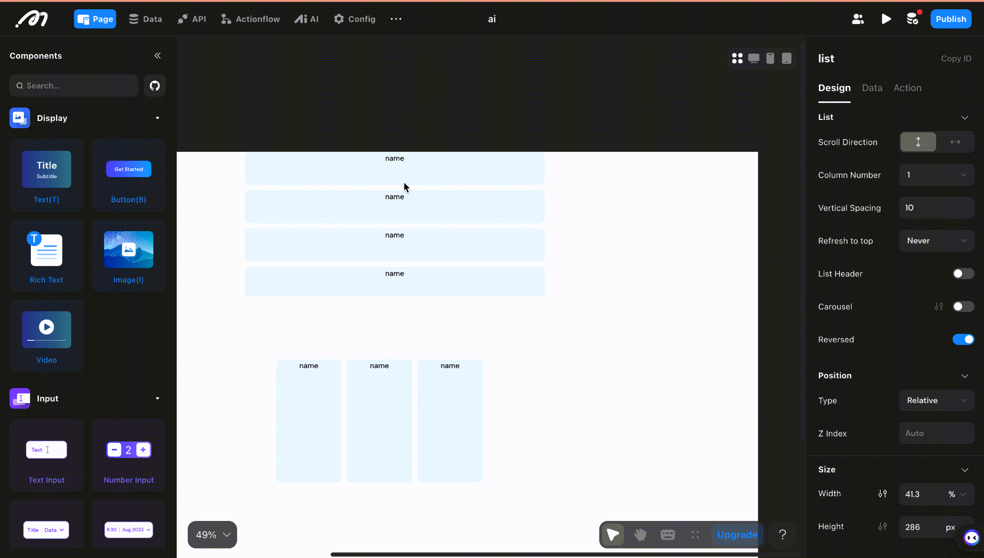 Sub-container configuration demo