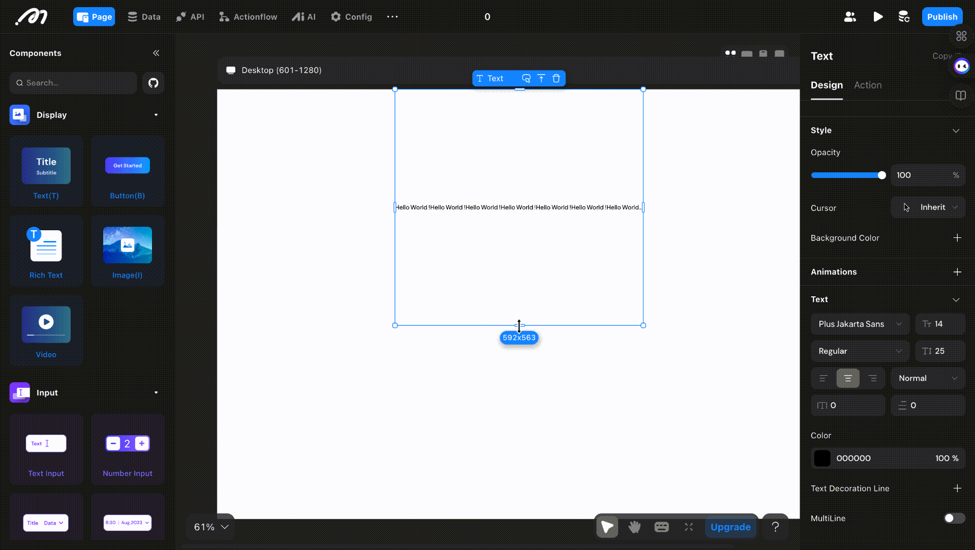 Max lines in text