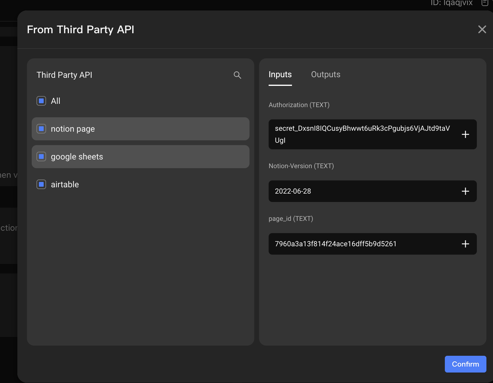 Use API as data source