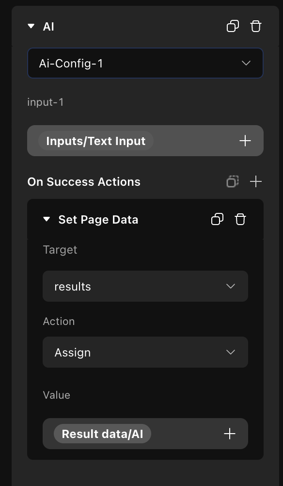 Directly display AI results